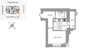 1-к квартира, строящийся дом, 40м2, 11/16 этаж