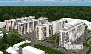 2-к квартира, строящийся дом, 45м2, 1/10 этаж